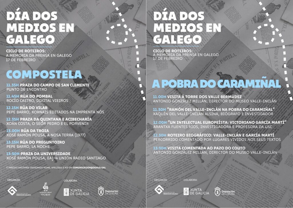 Roteiros Xornalisticos AMEGA Compostela e A Pobra do Caraminal